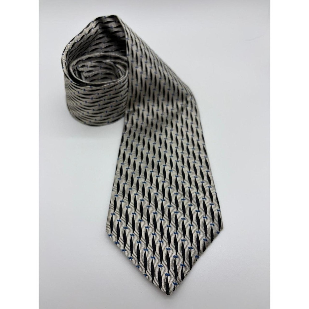 Embassy Row, Necktie, Vertical Geometric Pattern, Men, Pre-Owned